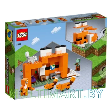 Конструктор LEGO Minecraft 21178 Лисья хижина картинка 2